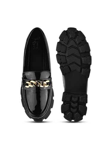 Image of JM LOOKS Women Fashion Loafers Stylish Casual Platform Shoes Fancy Solid Comfortable Sole for Womens & Girls