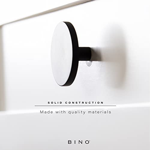 Bino 4-Pack Cabinet Knobs - 1.7" Diameter (43Mm), Matte Black - Dresser Knobs For Dresser Drawer Knobs And Pulls Knobs And Pulls Handles #TOP4