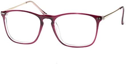 SOOLALA Designer Large Horn Rimmed Clear Lens Eyeglass Frame Reading Glasses