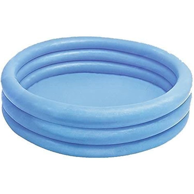INTEX 59416EP Crystal Blue Inflatable Kiddie Swimming Pool, 45in x 10in