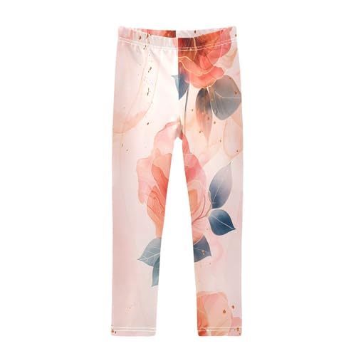 Bolaz Toddler Girls Leggings Printed Yoga Pants Leggings Flower Abstract for Kids
