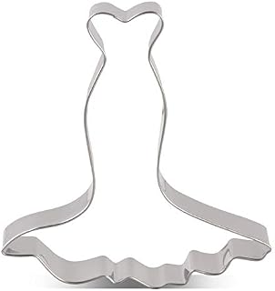 LILIAO Wedding Dress Cookie Cutter for Wedding/Engagement - 4 x 4.3 inches