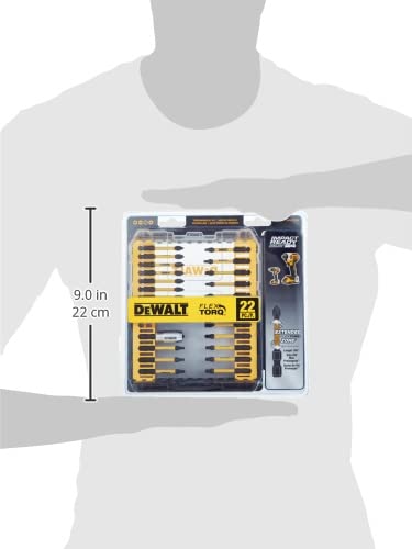 JOGO DE PONTAS FLEXTORQ 22 PCS (21 Pontas de 2 1/4