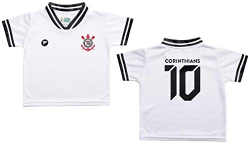 Camiseta Bebê Corinthians Branca - Torcida Baby