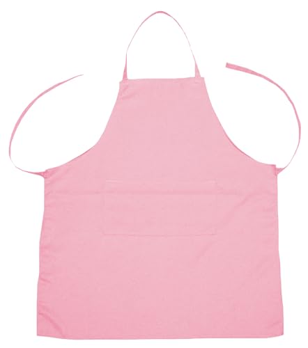 Petitebella Plain Color Polyester Kitchen Apron for Children (Pink)