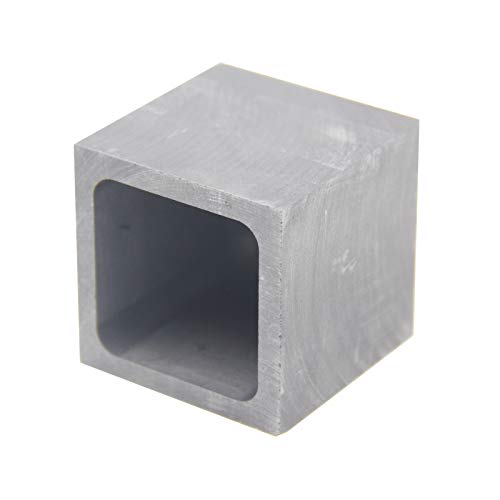 Qdjune Graphite Ingot Mold, Melting Casting Mould For Gold Silver Metal Aluminum Copper Brass Zinc Plumbum And Alloy Metals (50X50X50Mm-1000G Gold; 500G Silver) #TOP2
