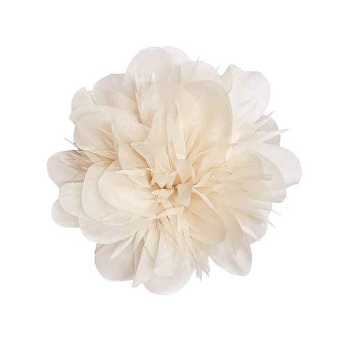 Silky Fabric Flower Brooch Pin for Women