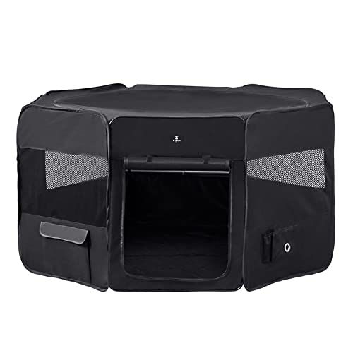 X-Zone Pet Portable Foldable Pet Dog Cat Playpen Crates Kennel/Premium 600D Oxford Cloth,Removable Zipper Top, Indoor And Outdoor Use… #TOP12