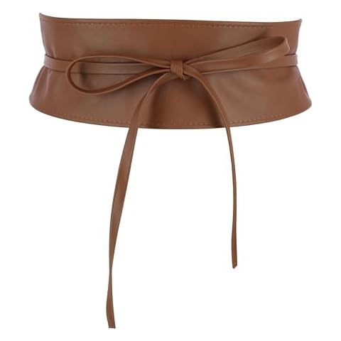 FASHIONGEN CASSIANE Women's Italian Leather Obi Belt Cover