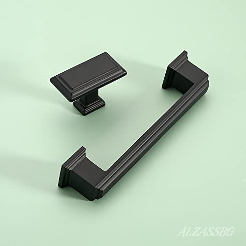 Alzassbg Matte Black Rectangle Cabinet Knobs 15 Pack, AL6072MB by Alzassbg - Used condition - Image 2