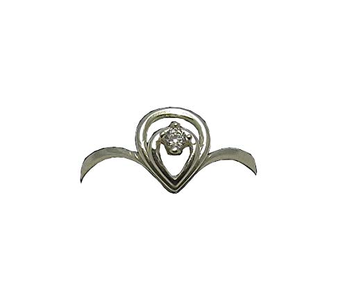 Bague en argent sterling anti-ternissement avec 4 CZ 2.5 mm R000854
