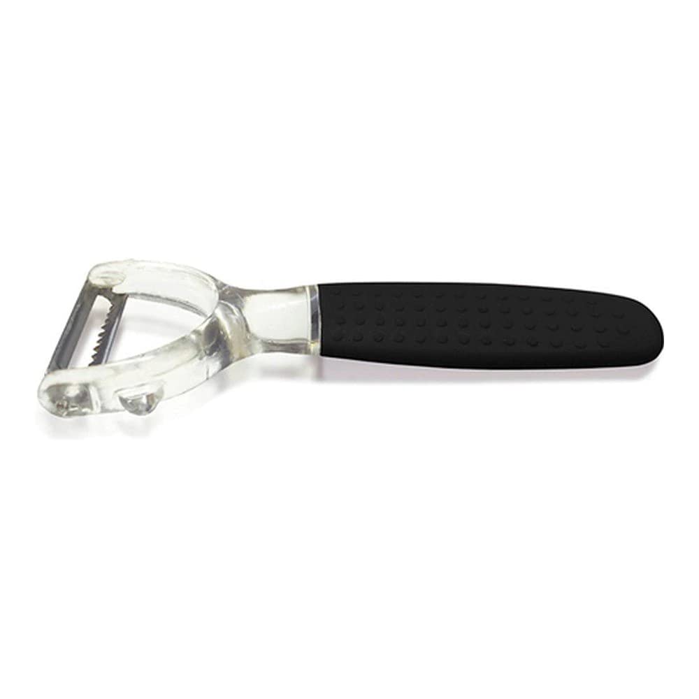 Nerthus FIH 091 Y Peeler. Peeler with double blade for right or left handed. Soft touch handle