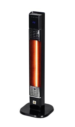 Uthfy Electric Outdoor Patio Heater,1500W Infrared Heater with 24H Timer,