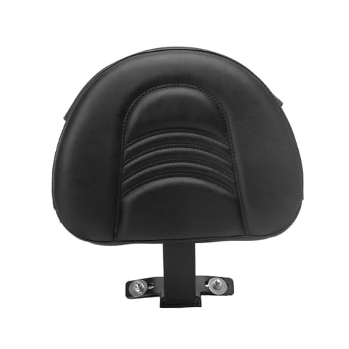 Dossier conducteur réglable en cuir noir pour moto Harley Softail Fatboy 2007-2017