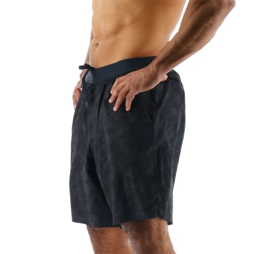 Tyr Men's Standard Athletic Performance Workout Lined Short 7", Black Camo, Large #TOP4