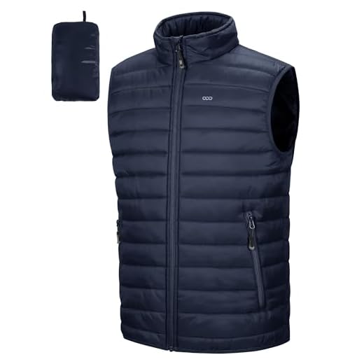 Insulated Packable Puffer Vest for Men