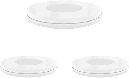 LEDMyplace - Luces LED magnéticas de 3 W x 3 con adaptador de CC de 12 V y atenuador táctil, blanco cálido de 3000 K, 450 lúmenes, certificación