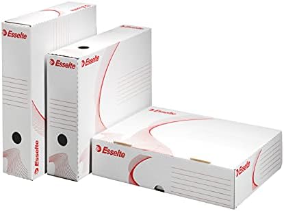 Esselte A4 Standard Archiving Box, White, Pack of 10