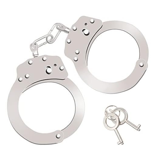 Bdwing Manette in Metallo con Chiavi, Manette Giocattoli Gioco per Bambini Giocattolo della Polizia Giocattolo Accessori Ruolo Vestito Operato Palla Puntello