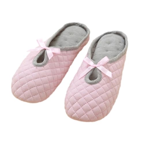 Slippers for Hospital Delivery, Wide Comfy Postpartum Slippers for Women, Soft Cotton, Non Slip, Noise Reducing Indoor House Shoes