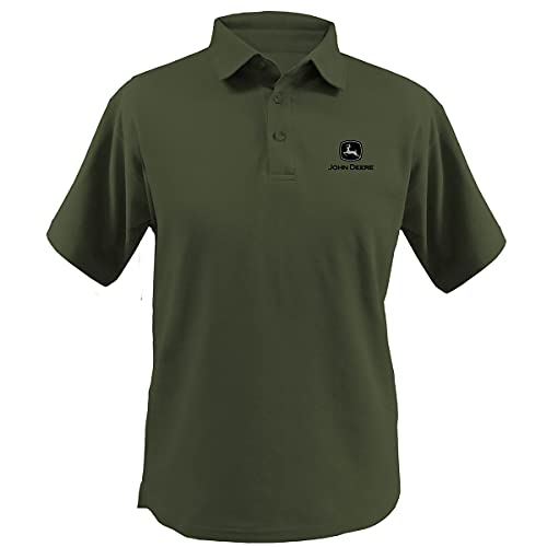 John Deere NCAA Mens John Deere Logo Polo Shirt - Men's