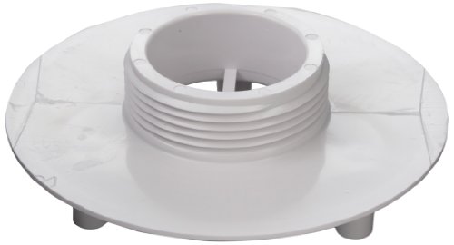 Aquastar 415T101 Bulkhead with 1-1/2-Inch Threaded, 4-Inch, White