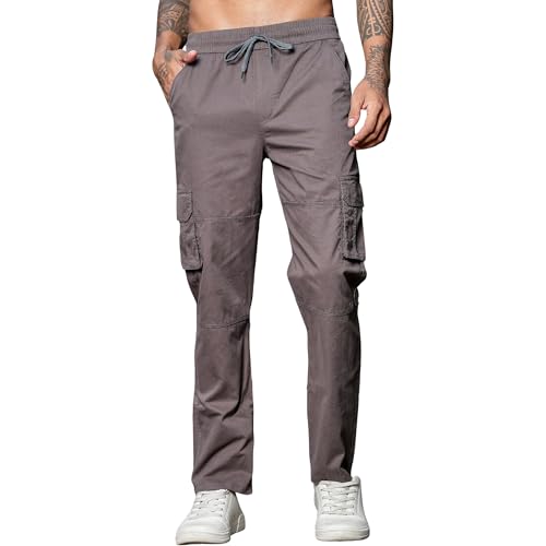 Image of Men's Stylish Cargo Pants | Slim Fit | Multi-Pocket Utility Trousers | Durable & Comfortable Fabric | Casual, Travel & Outdoor Wear