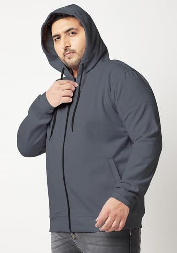 Image of Wear Your Opinion Men's Plus Size Fleece Zipper Hoodie Jacket