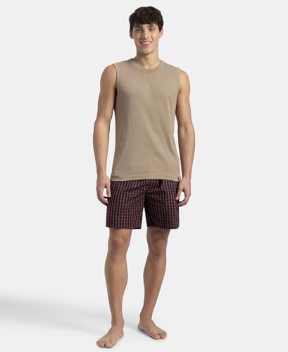 Image of Jockey 9930 Men Super Combed Cotton Rib Solid Round Neck Muscle Vest Regular Fit