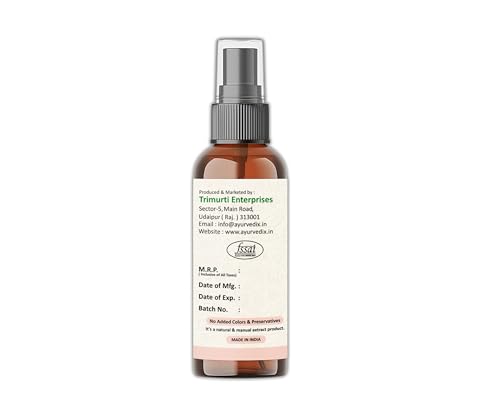 Image of Gulab Ark (Rose Water) 100 ml | 100% Pure Indian Rose Hydrosol | Natural Face Toner & Mist | Hydrates, Cleanses & Balances Skin pH | Paraben-Free | Suitable for All Skin Types
