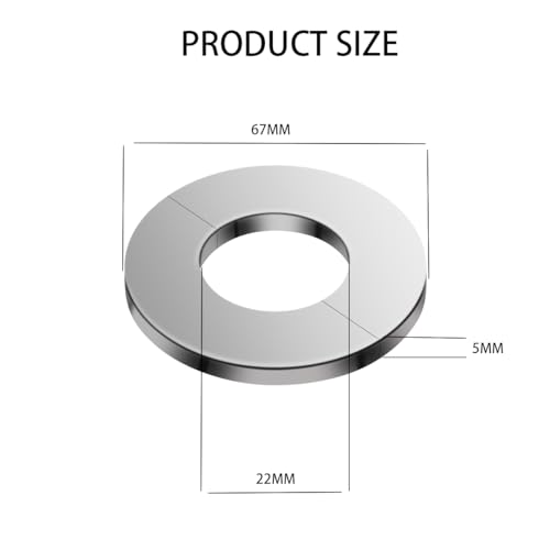 Helonge Wall Split Flange, 22mm 4 Pcs Plumbing Cover Plates Stainless Steel Wall Pipe Covers Escutcheon Plate Floor and Ceiling Plate Cover - Thumbnail 2