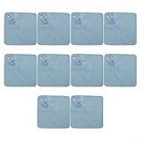 10 PVC-Poolabdeckungs-Gewichtssäcke mit integrierten Haken, entworfen für oberirdische Pools, um ein Verschieben und Anheben zu verhindern (Hellblau)