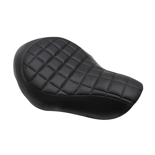 YIBO ドライバービッグシート垂直フロントクッションハーレースポーツスターXL883 XL883N 05-13に適合ソフトで快適 (オールブラック4)