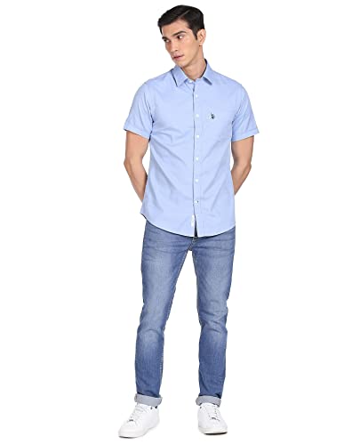Image of U.S. Polo ASSN. Men's Cotton Slim Fit Shirt