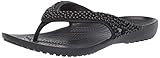 Type: Zehensteg Crocs Damen Kadee Ii Embellished Flip W Dusch-& Badeschuhe, Schwarz, 37/38 EU