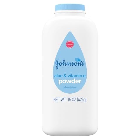 Johnson's Baby Powder with Naturally Derived Cornstarch Cover