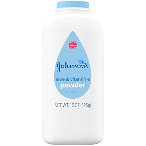 Johnson's Baby Powder with Cornstarch, Aloe & Vitamin E, 15 oz