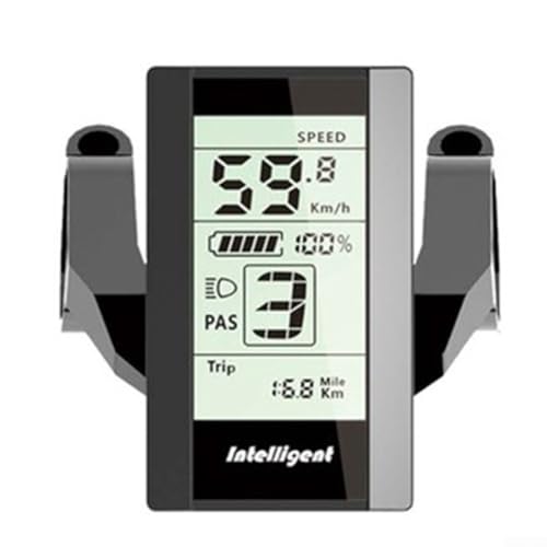 Écran vertical 800S pour vélo électrique, construction en métal et plastique, étanche, pour les amateurs de cyclisme
