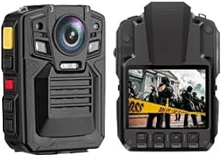 CAMMHD V8-32GB/64GB Body Camera 1440P, 2 Batteries Working 10 Hours, IP68 Body Cameras with Audio and Video Recording Wearable, Body Cam with Night Vision for Security(MAX 2160P)