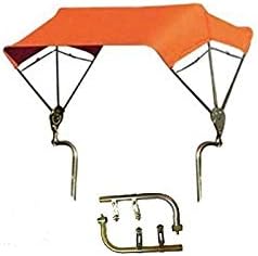 Orange Complete 3 Bow 48" Tractor Umbrella Buggy Top w/ fender Mounts JBT3