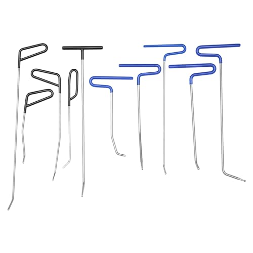 BZYFJB Paintless Dent Repair Lot de 10 barres de débosselage professionnelles pour les dommages causés par la grêle et les bosses (sans peinture, outils de carrosserie)
