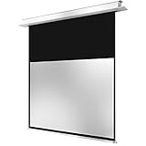 celexon motorisierte Heimkino- und Business-Beamer-Leinwand mit Diffuser Oberfläche Deckeneinbau Motor Professional Plus bis 4K – 220 x 137 cm – 16:10 - 4