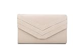 Nodykka Purses and Handbags Envelope Evening Beige Clutch Crossbody Bags Velvet Classic Wedding Part