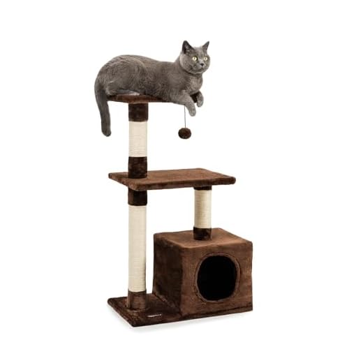 Dibea Albero Tiragraffi, Marrone - 80 cm