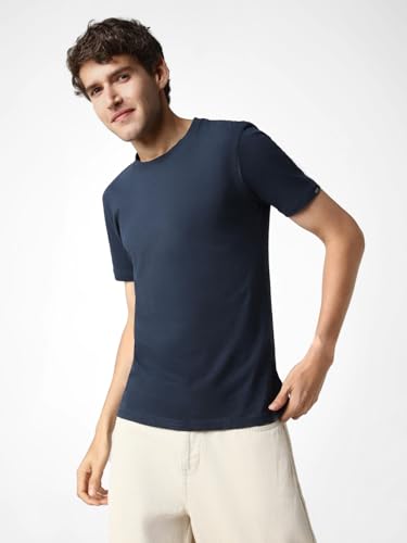 Image of Urbano Fashion Men's Printed Half Sleeve Slim Fit Cotton T-Shirt