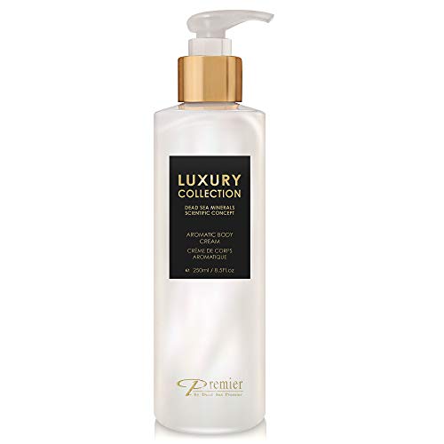 Dead Sea Premier Prestige Silk Aromatic Body Lotion For Healthy Skin,Quick Absorbing Moisturizer With Skin-Enhancing And Hydrating Natural Aromatic Oils,Minerals, Anti-Aging,Neck & Décolleté 8.5Fl.oz #TOP22