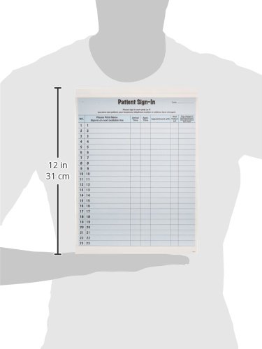 Image of Tabbies Patient Sign-in Peel Off Label Forms, 8-1 /2 inch x 11 inch, HIPAA Compliant, Confidential Patients Sign in Sheet, Provide Daily Patient Logs, Blue (750 Sheets - Pack of 6)