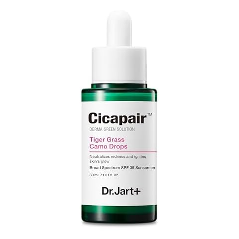 Dr.Jart+ Cicapair Tiger Grass Camo Drops Tinted Face Serum SPF 35 | Color Corrector | Korean Skin Care, 1.01 Fl Oz Cover