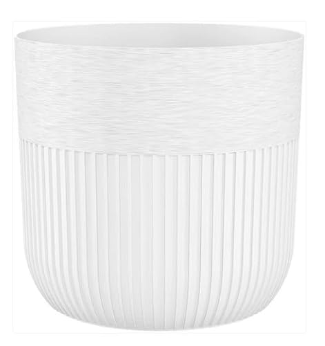 AP Supplies Luca Pot 190mm White– Modern Plant Pot Without Drainage Hole, Decorative Indoor Planter for Houseplants, Succulents & Home Décor