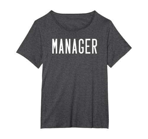 Manager – Team Leader Identification T-Shirt, Women's Plus, Dark Heather Grey, 5X
